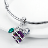 925 Sterling Silver Underwater Treasure Charm for Bracelets Fine Jewelry Women Turtle Shell