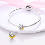 925 Sterling Silver Angel Charm for Bracelets Fine Jewelry Women Pendant Necklace Christmas