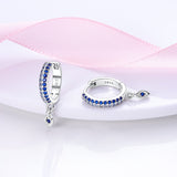 925 Sterling Silver Protection Eye Hoop Earrings for Women Fine Jewelry Fashion Accessory