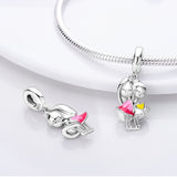 925 Sterling Silver Best Friends Charm for Bracelets Fine Jewelry Women Penda
