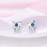 925 Sterling Silver Elephant Earrings for Women Fine Jewelry Fashion Accessory