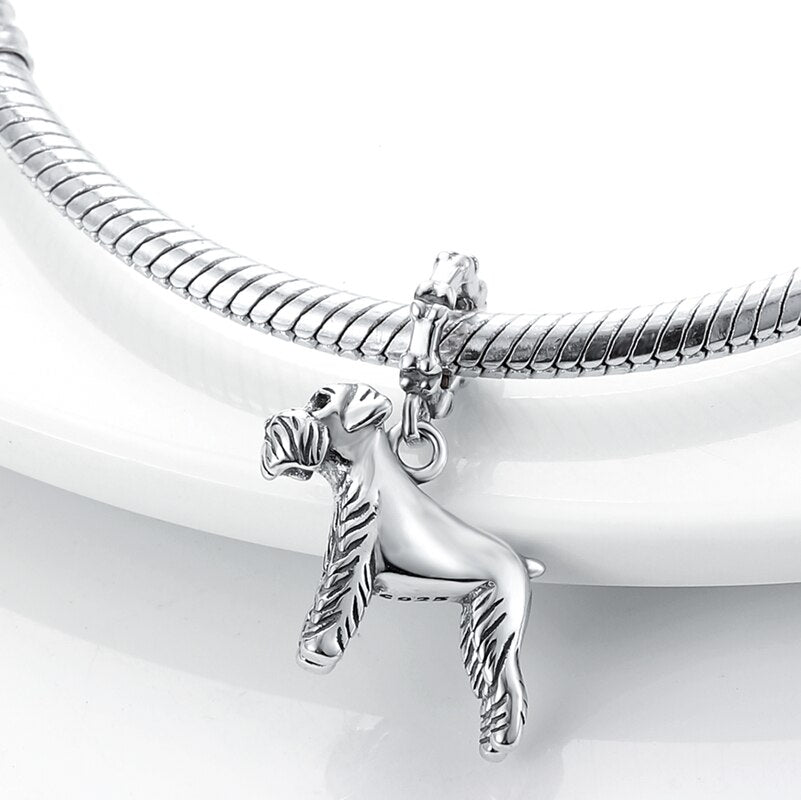 925 Sterling Silver Schnauzer Charm – Zarabelas