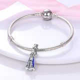 925 Sterling Silver Nossa Senhora Aparecida Charm for Bracelets Fine Jewelry Women Pendant