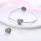 925 Sterling Silver Spring Beauty Charm for Bracelets Fine Jewelry Women Pendant