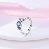 925 Sterling Silver Baby Elephants Ring for Women Fine Jewelry Accessories