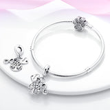 925 Sterling Silver Family Tree Charm for Bracelets Fine Jewelry Women Pendant Necklace