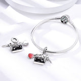 925 Sterling Silver Sewing Charm for Bracelets Fine Jewelry Women Pendant