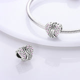 925 Sterling Silver Dancing Couple Charm for Bracelets Fine Jewelry Women Pendant
