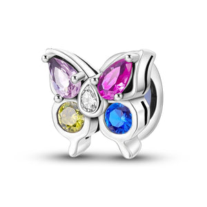 925 Sterling Silver Butterfly Charm for Bracelets Fine Jewelry Women Pendant