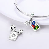 925 Sterling Silver Tarot Card Charm for Bracelets Fine Jewelry Women Pendant