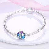 925 Sterling Silver Galaxy Charm for Bracelets Fine Jewelry Women Pendant