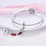 925 Sterling Silver Christmas Kitty Cat Charm for Bracelets Fine Jewelry Women Pendant Necklace