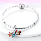 925 Sterling Silver Ocean and Sea Life Charm