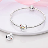 925 Sterling Silver Together All the Way Charm for Bracelets Fine Jewelry Women Pendant Necklace