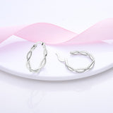 925 Sterling Silver Hoop Earrings for Women Fine Jewelry