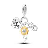 925 Sterling Silver Friends Forever Charm for Bracelets Fine Jewelry Women Pendant