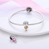 925 Sterling Silver I Love You Star Charm for Bracelets Fine Jewelry Women