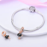 925 Sterling Silver Ostrich Charm for Bracelets Fine Jewelry Women Pendant
