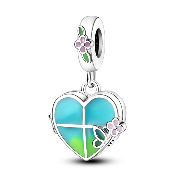 925 Sterling Silver Sister Love Charm