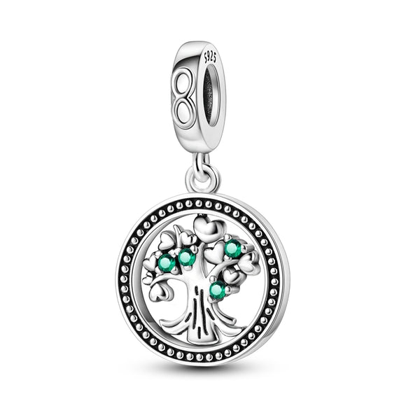 925 Sterling Silver Tree of Life Charm for Bracelets Jewelry Women Pendant