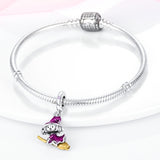925 Sterling Silver Halloween Witch Charm for Bracelets Fine Jewelry Women Pendant Necklace