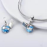 925 Sterling Silver Cruise Ship Vacation Charm for Bracelets Fine Jewelry Women Pendant