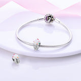 925 Sterling Silver Ice Cream Charm for Bracelets Fine Jewelry Women Pendant