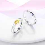 925 Sterling Silver You Are My Universe Stackable Ring For Women Fine Jewelry