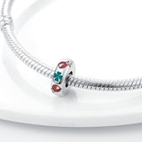 925 Sterling Silver Ladybug Spacer Charm for Bracelets Fine Jewlery Women