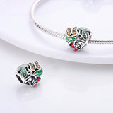 925 Sterling Silver Spring Beauty Charm for Bracelets Fine Jewelry Women Pendant