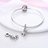 925 Sterling Sliver Lion Charm for Bracelets Fine Jewelry Women Pendant Necklace