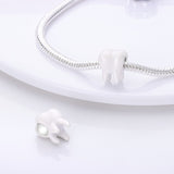925 Sterling Silver Tooth Charm for Bracelets Fine Jewelry Women Pendant