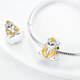 925 Sterling Silver Cleopatra Charm for Bracelets Fine Jewelry Women Pendant