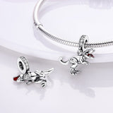 925 Sterling Silver Dinosaur T Rex Charm for Bracelets Fine Jewelry Women Pendant Necklace