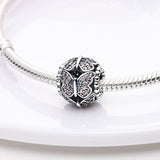 925 Sterling Silver Butterflies Charm for Bracelets Fine Jewelry Women Pendant Necklace