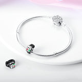 925 Sterling Silver Watch Charm for Bracelets Fine Jewelry Women Pendant