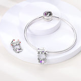 925 Sterling Silver Sister Charm for Bracelets Fine Jewelry Women Pendant