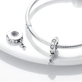 925 Sterling Silver Infinity Spacer Charm for Bracelets Fine Jewelry Women Pendant Necklace