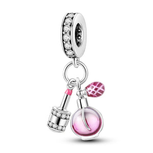 925 Sterling Silver Perfume Charm for Bracelets Fine Jewelry Women Pendant