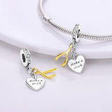 925 Sterling Silver Make A Wish Charm for Bracelets Fine Jewelry Women Pendant