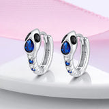 925 Sterling Silver Snake Hoop Earrings For Women Fashion Jewelry Gift