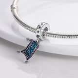 925 Sterling Silver Magic Carpet Dangle Charm for Bracelets Fine Jewelry Women Pendant Necklace