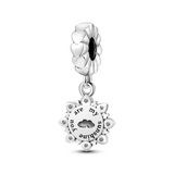 925 Sterling Silver My Sunshine Charm for Bracelets Fine Jewelry Women Pendant