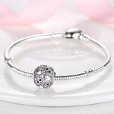 925 Sterling Silver Infinity Hearts Charm for Bracelets Fine Jewelry Women