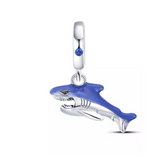 925 Sterling Silver Shark Charm for Bracelets Fine Jewelry Women Pendant Necklace
