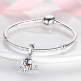 925 Sterling Silver I Love Chile Dangle Charm