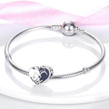 925 Sterling Silver Yin Yang Cats Charm for Bracelets Fine Jewelry Women