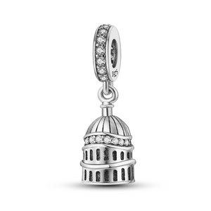 925 Sterling Silver Charm St Paul's Cathedral London United Kingdom for Bracelets Fine Jewelry Women Pendant