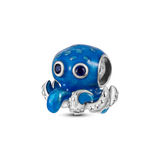 925 Sterling Silver Octopus Charm for Bracelets Fine Jewelry Women