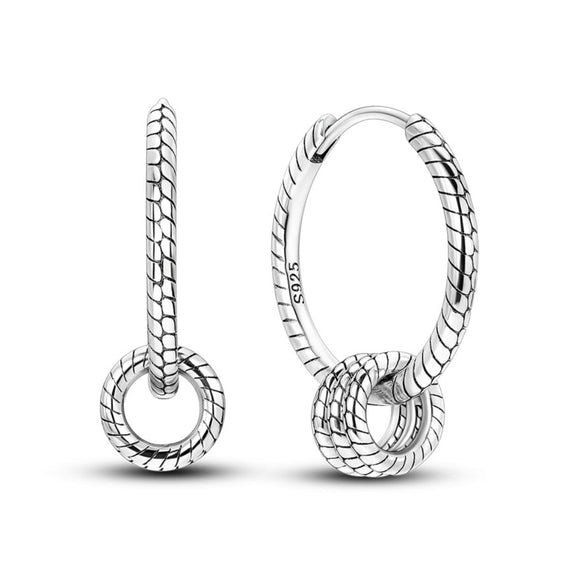 925 Sterling Silver Hoop Earrings for Women Jewelry